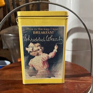 Vintage Yellow Shredded Wheat Tin